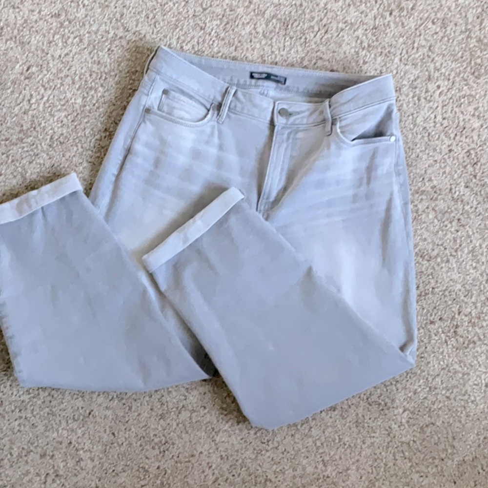 Simply Vera Gray Relaxed Boyfriend Crop size 8